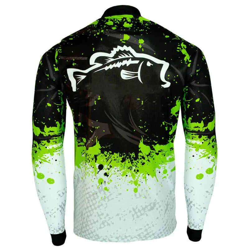 Anti-UV Fishing Clothing With Zipper Quick Drying Sun Protection