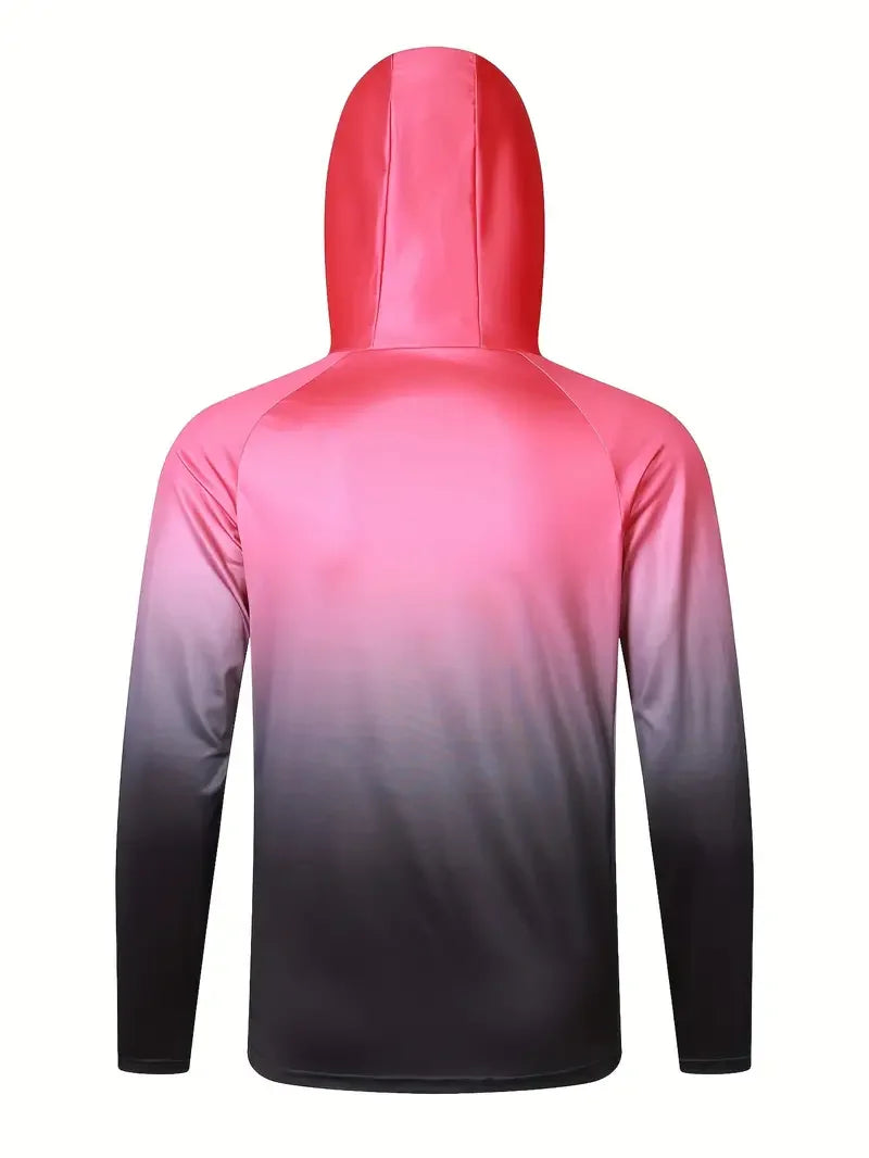 Bones Pink Gradient Fishing Shirt