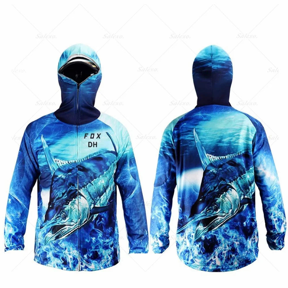 Face Neck Anti-uv Breathable Fishing Hooded Clothes