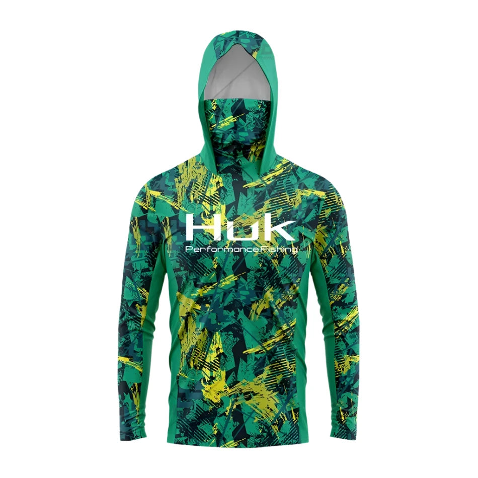 Multi Green UPF 50 Fishing Shirt