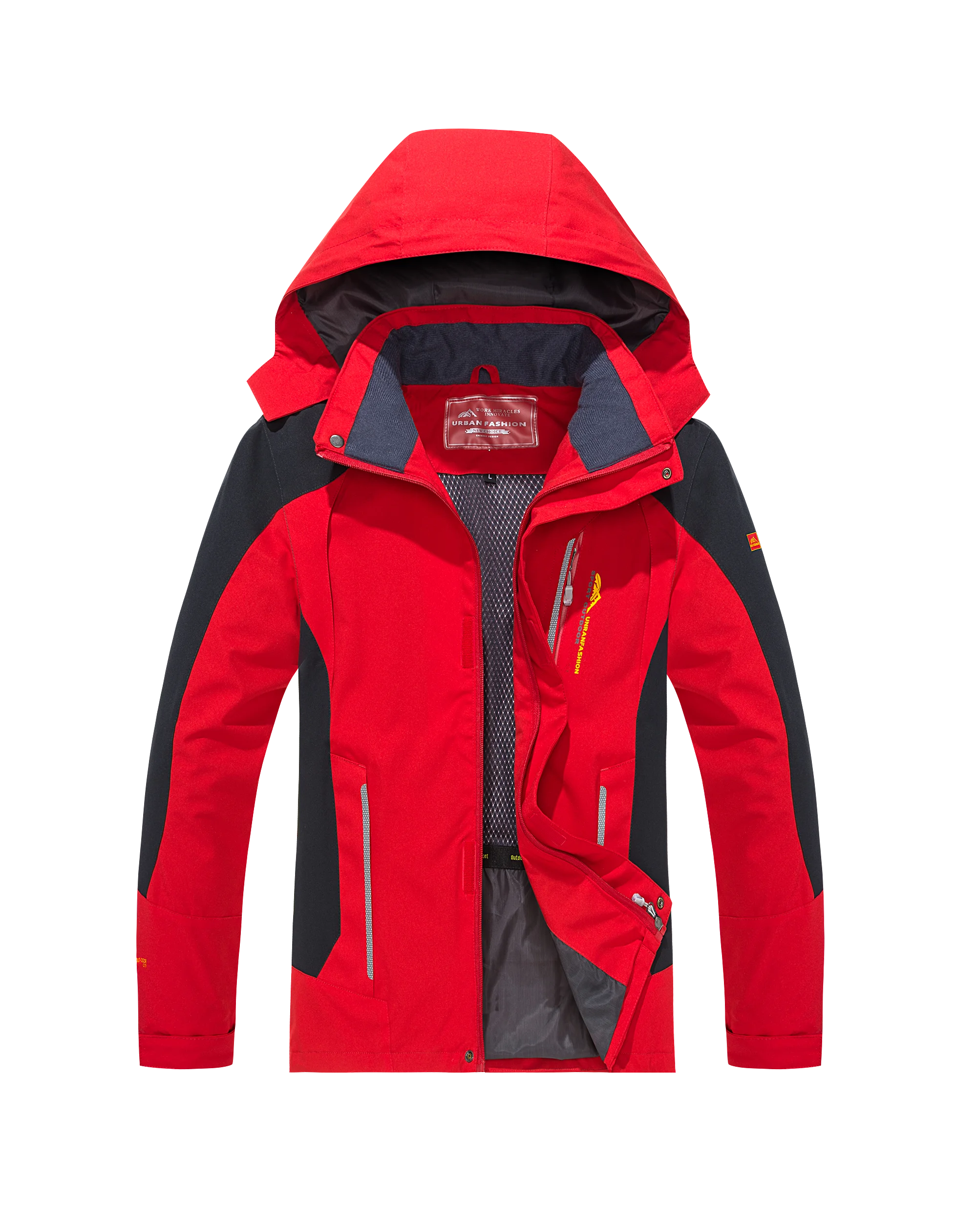 2025 Red Waterproof Windproof Fishing Jacket